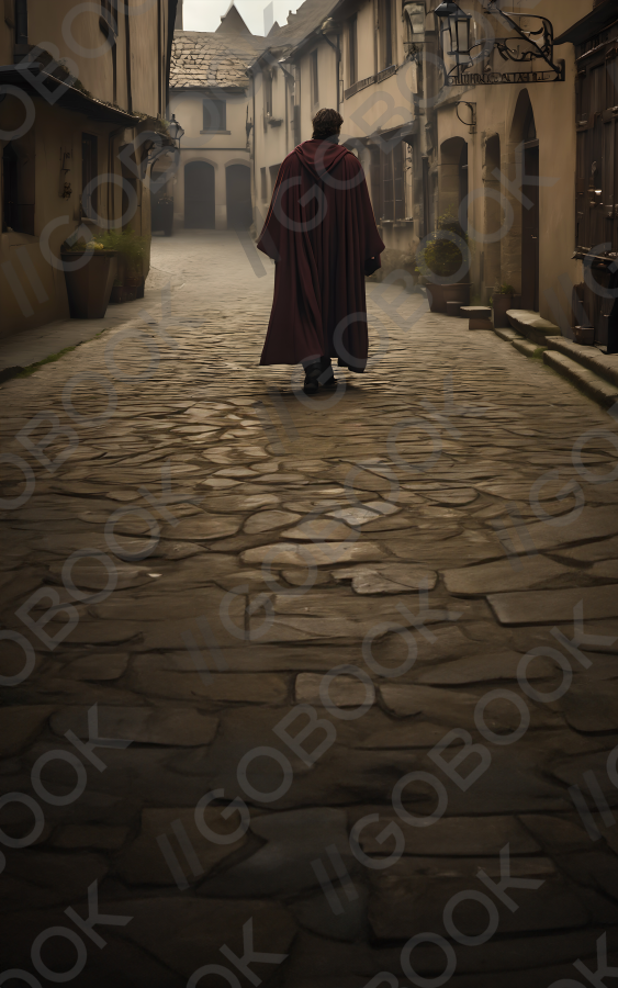 Medieval Cloaked Traveler