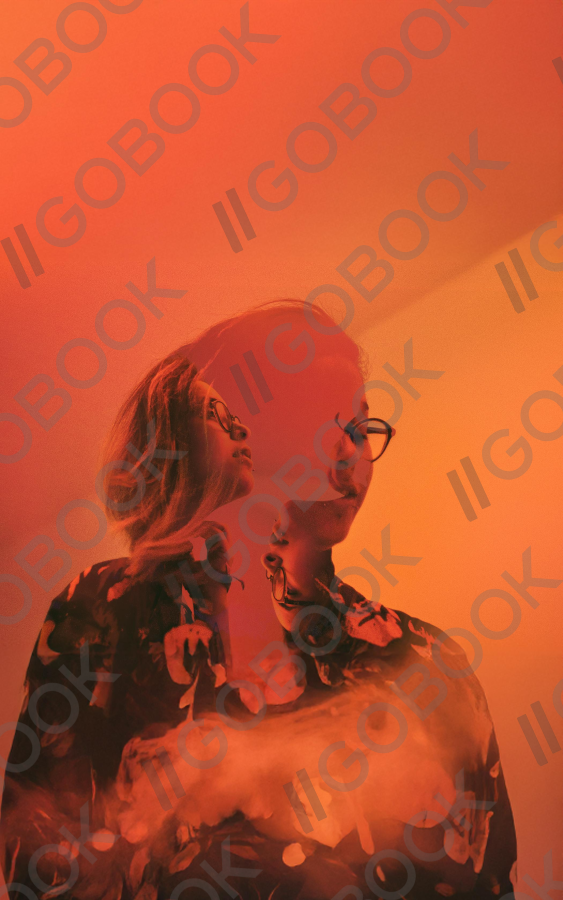 Fiery Double Exposure