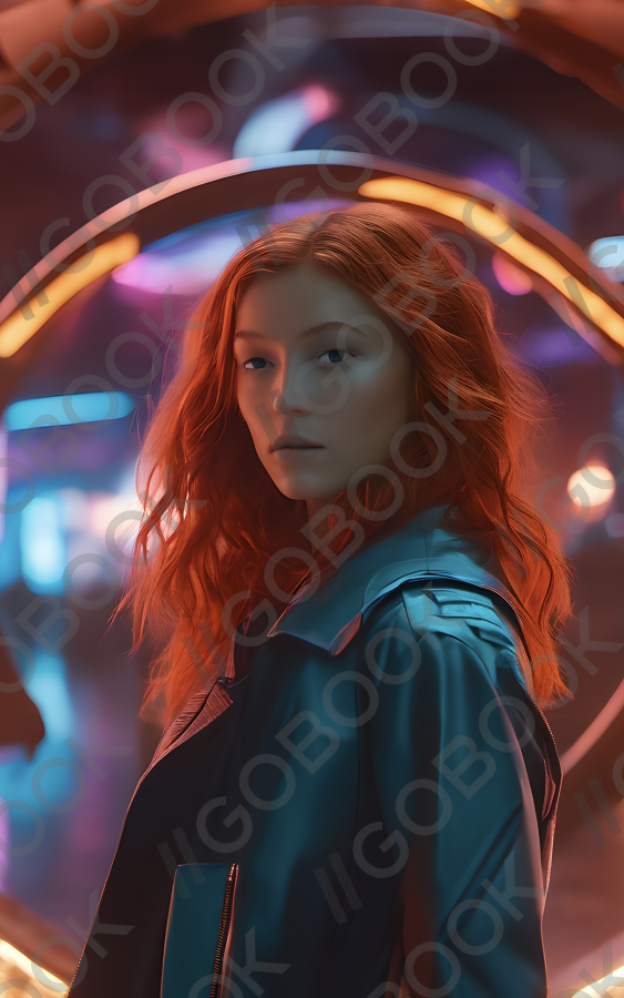 Neon Halo Portrait