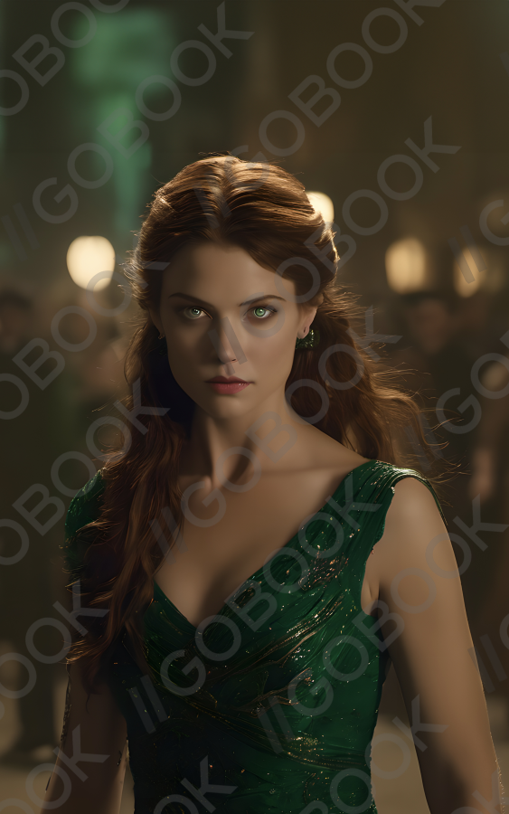 Emerald Captivating Gaze