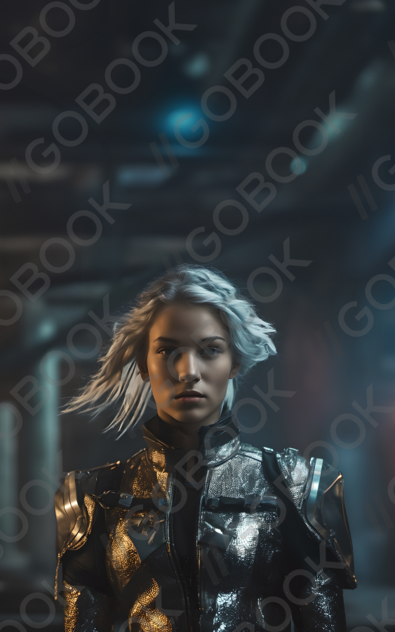 Futuristic Silver Warrior