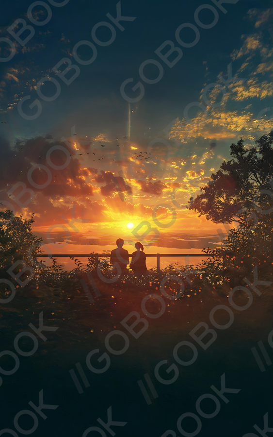Sunset Couple Silhouette