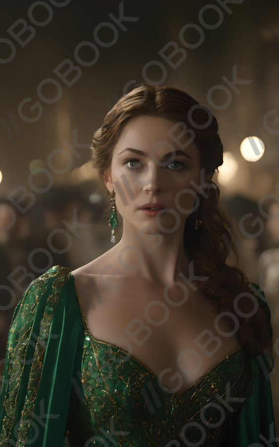 Emerald Elegant Portrait