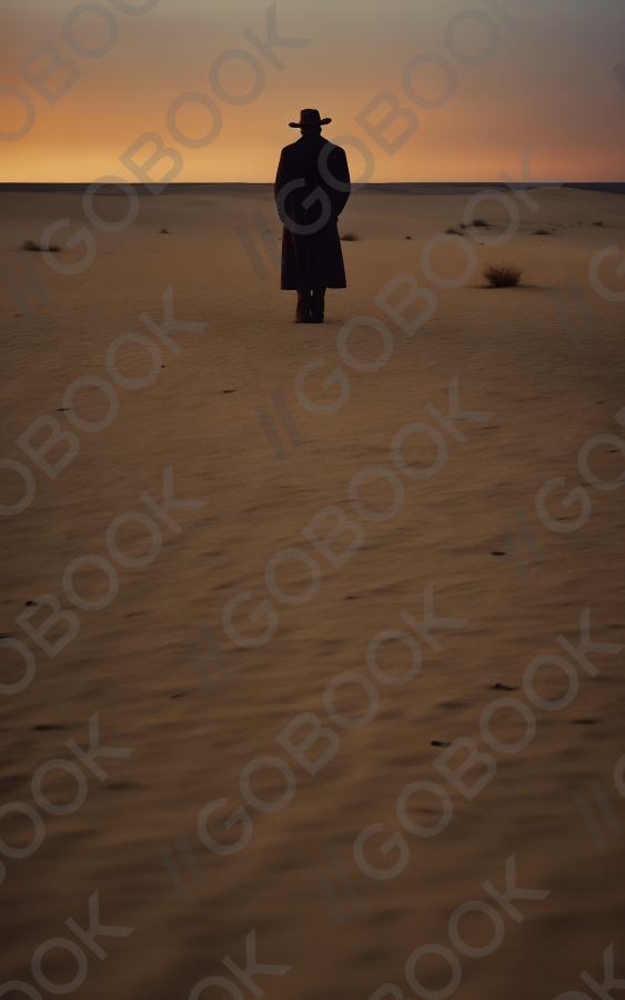 Barren Sunset Traveler