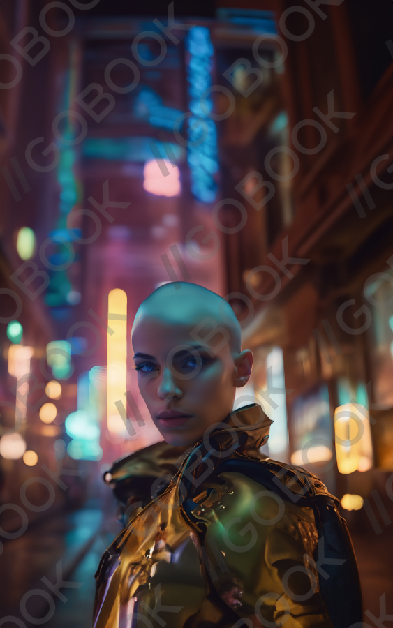 Neon Cyberpunk Watcher