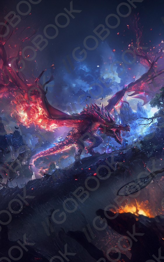 Dragon with Flame Wings