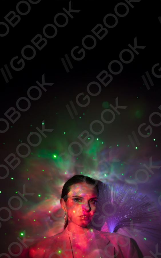 Cosmic Neon Portrait