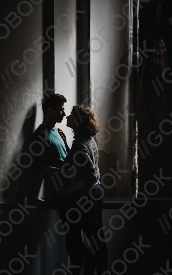 Intimate Embrace in Shadow