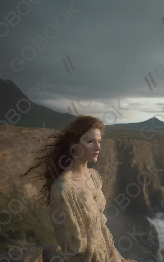 Solitude on a Cliff in the Wind