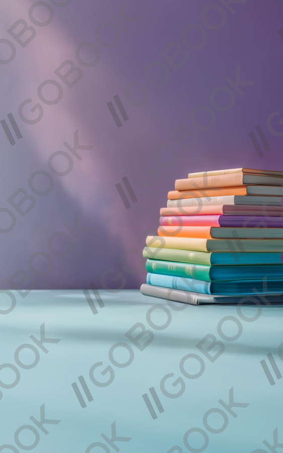 Pastel Book Stack
