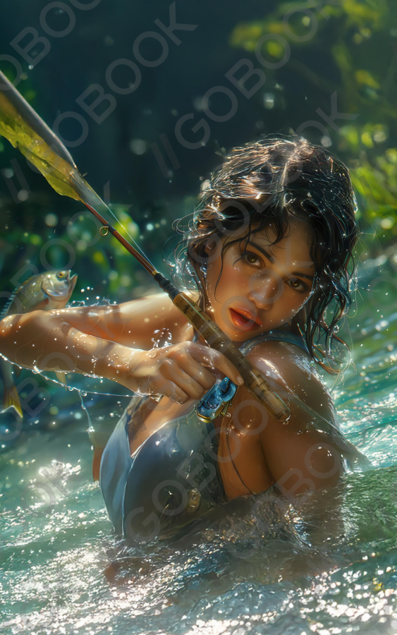 Sunlit River Angler