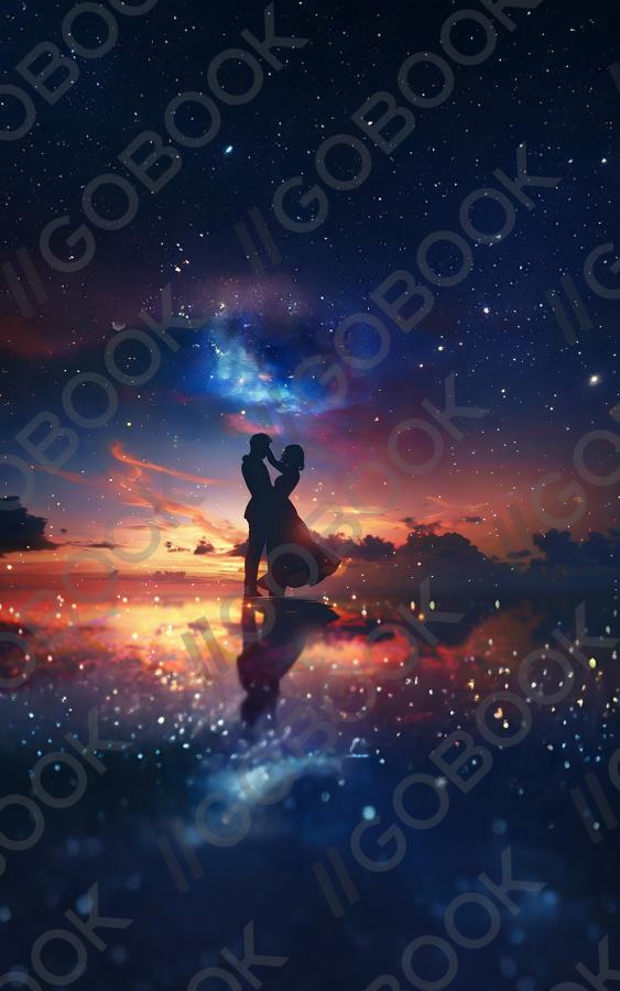 Lovers' Embrace Beneath the Stars