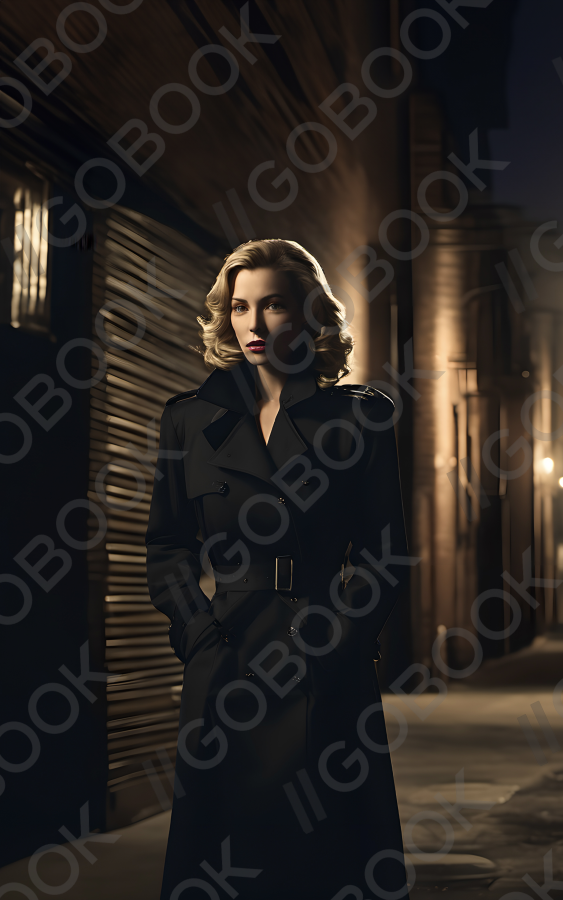 Mysterious Woman at Night