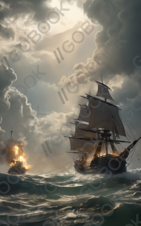 Naval Battle in a Storm