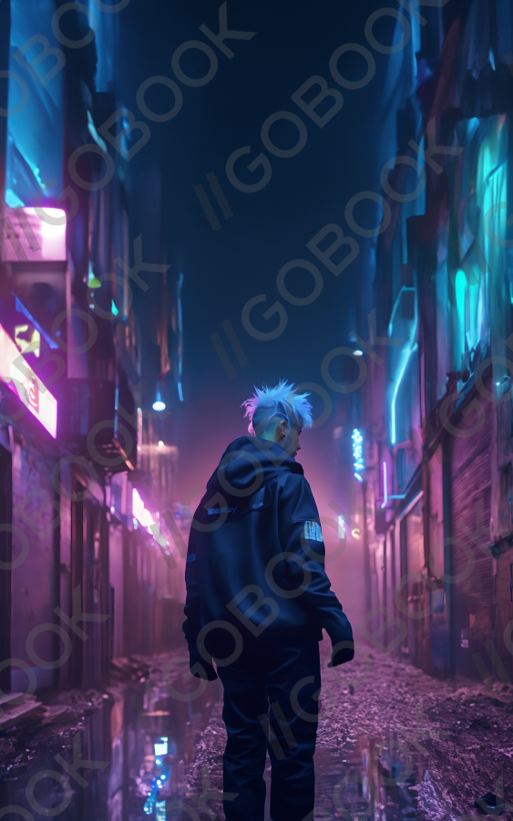 Neon Cyberpunk Street