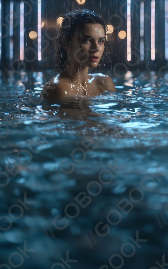 Neon Rain Reflection