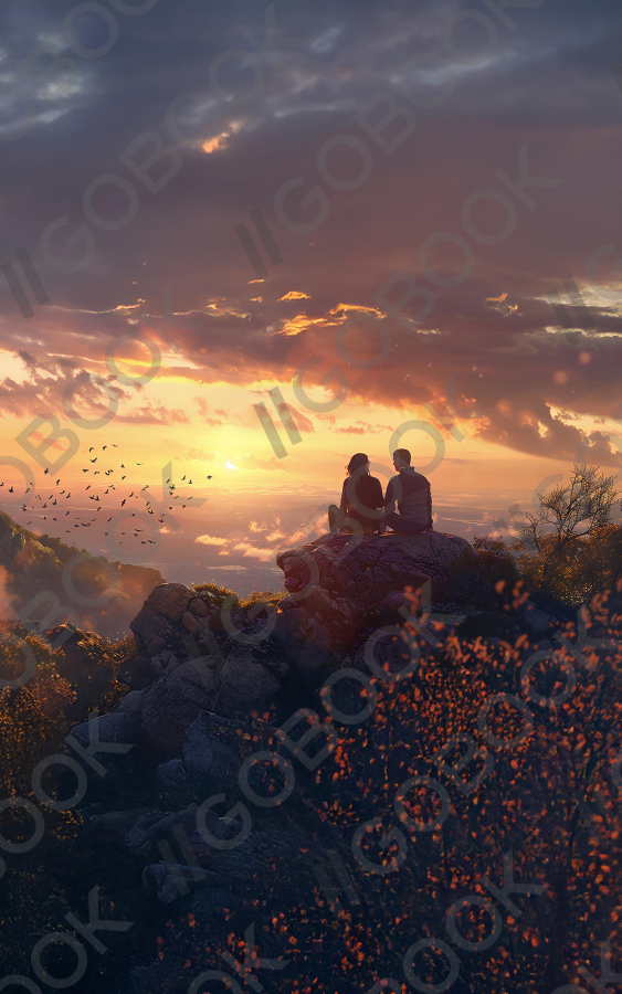 Sunset Embrace in the Mountains