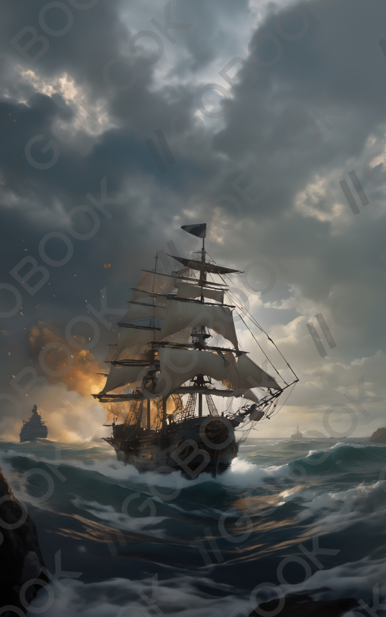Naval Battle in a Storm