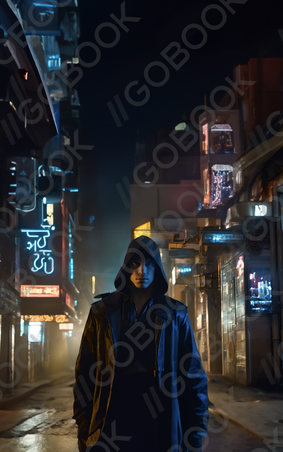 Neon Shadow Walker