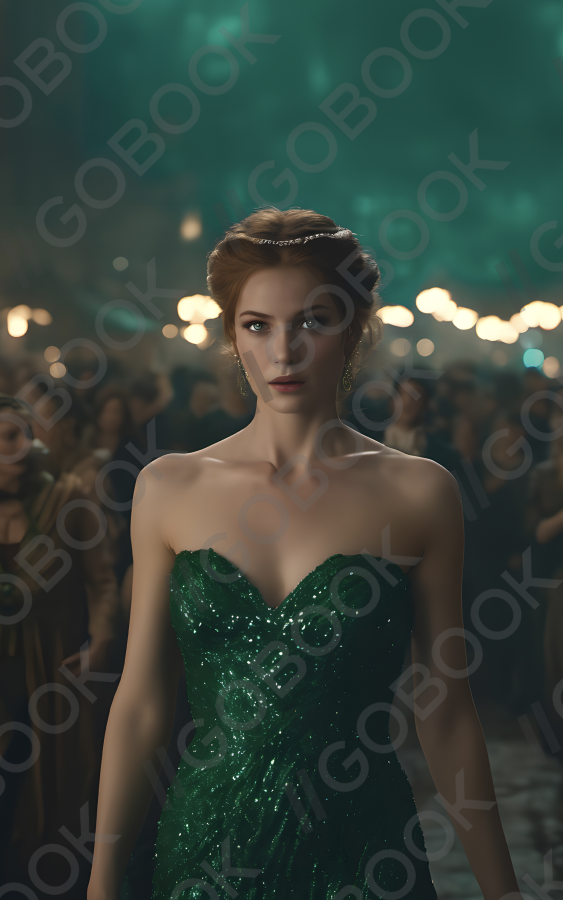 Emerald Elegance at Night