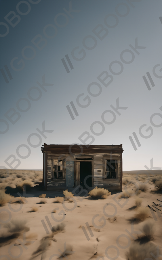 Desolate Desert Cabin