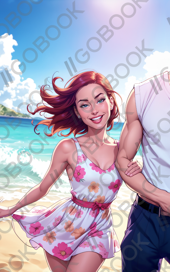 Walk on a Sunny Beach