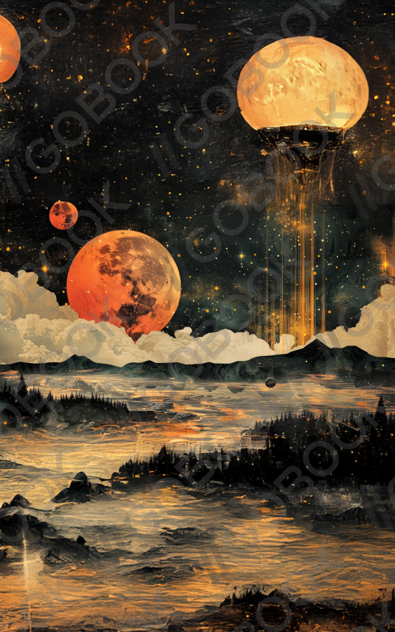 Celestial Moonlit Landscape
