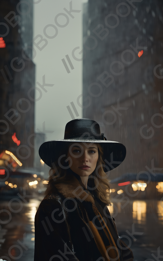 Urban Elegance in the Rain