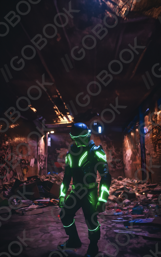Neon Cyberpunk Warrior