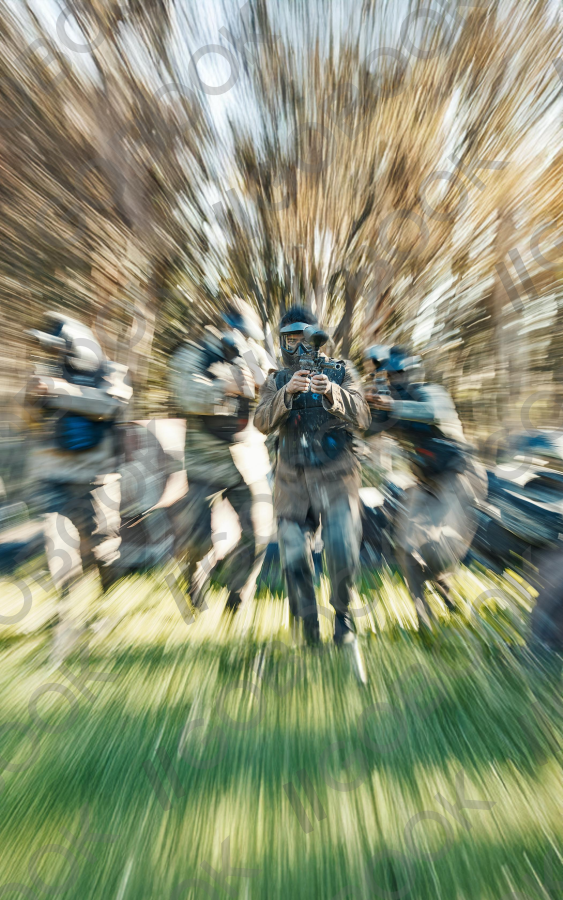 Dynamic Paintball Action