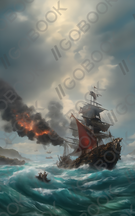 Burning Pirate Ship