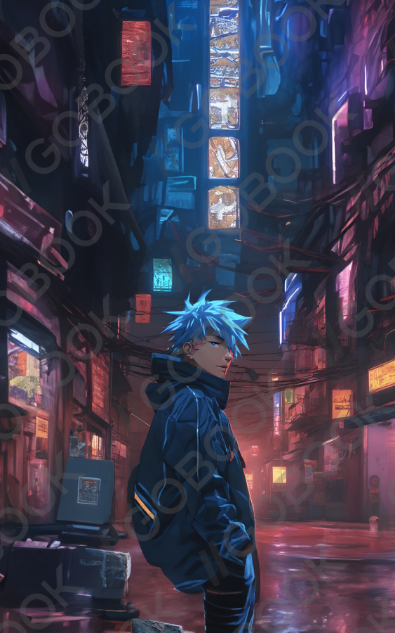 Neon Street Wanderer